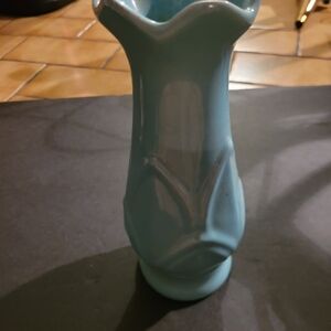 Elegant Blue Ceramic Vase